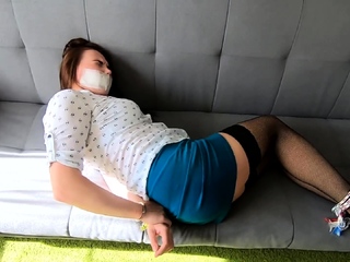 Amateur fetish BDSM action with redhead