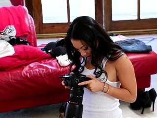 An asian mannequin facesitting large tits lesbian photographer