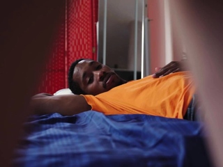 Blonde stepsister ends up sucking my big black cock deep