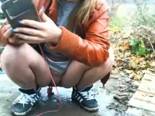 Busty Czech novice fucks out of doors in public