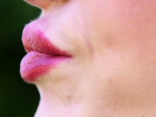 Clothed teenagers sucking trainer