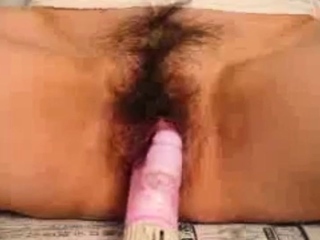 Gina’s furry throbbing Japanese cunt