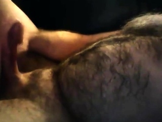 Large mature uncut cumshot