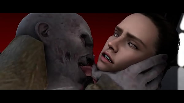 Rey gets fucked by Kylo and Snoke