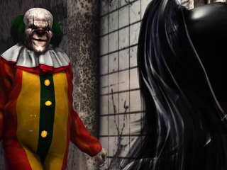 Tremendous scorching horny school lady will get fucked exhausting by Evil clown