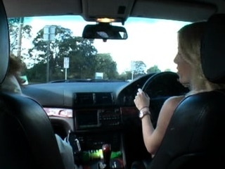 Wonderful amateur blonde barmaid paid sex in public