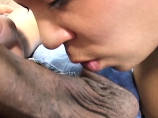 Attractive Tereza large cock blowjob and bump