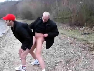 Hot Fuck on a Cold Day Outdoors