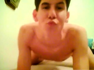 Jerking gay amateur Ultimately he unclothes down to show