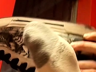 Lewd gay lovers fucking in true foot fetish scenes