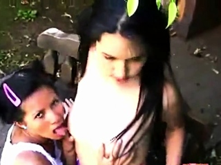 Teen Lilly Lesbian Outside