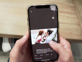 Blindfold prank for my hot attractive stepmom