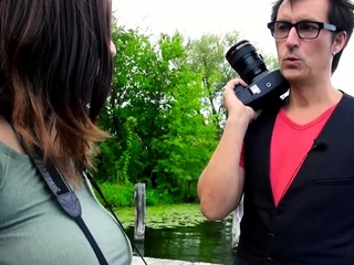 German 18yo all-natural boobs teen Street Flirt and choose up