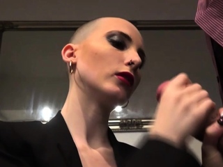 German skinhead teen get cum on head soon after blowjob