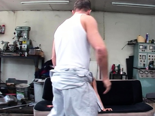 Horny Teen Regina get Ass Fucked for Invoice by Vehicle mechanic