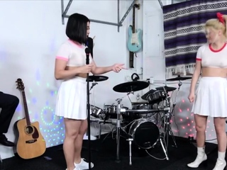 Producer fucks Korean teen star wannabes