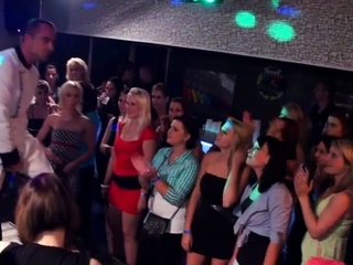 Strumpets located tiny dick in club