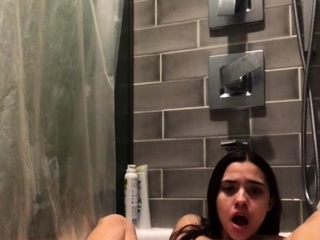 Amateur euro teen enjoys anal toying