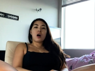 Amateur striptease and Solo masturbation