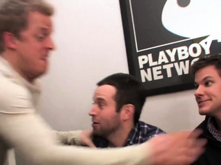 Cute blonde model posed in lingerie