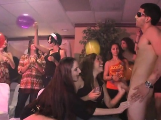 Dancers displaying ladies swinging weenie