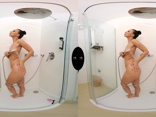 Gorgeous brunette in attractive solo fingering masturbation two wmv