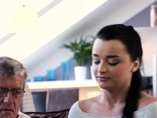 Kinky brunette chick initial time fanny fucked