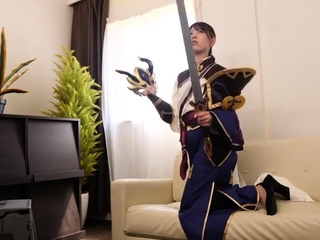 Ruri Narumiya Japanese teen offers POV blowjob