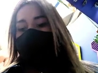 Amateur striptease and Solo masturbation