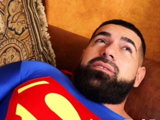 Buff superheros sucking immediately after bareback fucking in couple