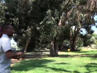 Cheated Ebony Gets Outside Makeup Sex In Public Park