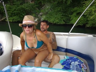 Some public exciting on the boat.