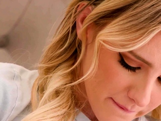 teen girl mastubate even though salesman knock