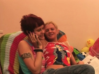 Lesbo honeys like sex toys