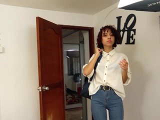 Petite Bohemian Arya Facial Right after Anal