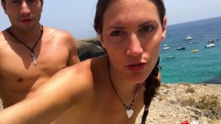 Public Sex on a Nudist Beach – Amateur Couple MySweetApple in Lanzarote