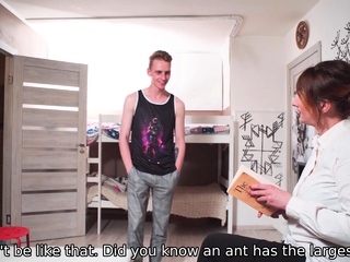 TUTOR4K. Stud is going to a celebration and fucks tutor