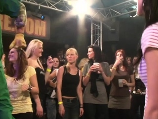 Yong girls fucked tough right after dance and drank tons of spunk