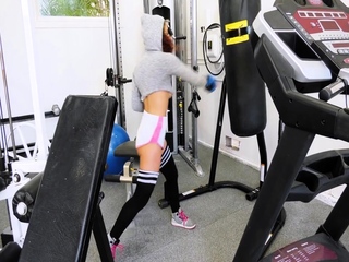 Attractive compact titted brunette Judy C