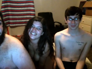 Hot brunette massive boobs toying pink pussy