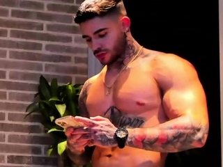 Hot public cumshot for horny gay