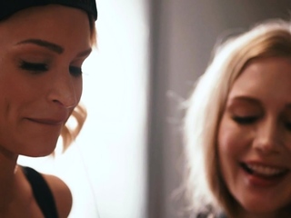 Lesbian babes delight in kissing licking fingering and 69 pose