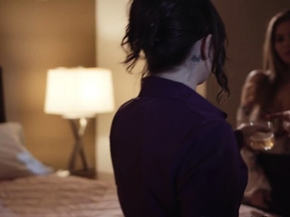 Lesbian medium tits babes take pleasure in strapon sapphic sex