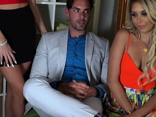 ScamAngels – Emma Hix And Carmen Caliente FFM Threesome