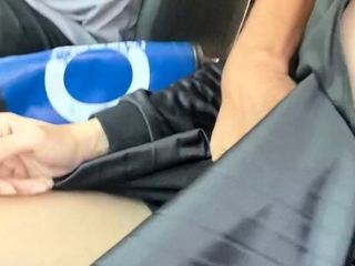 Shemale tranny sprayed with juice immediately after anal