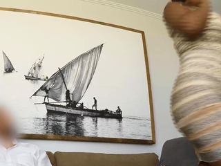 Thick Ebony Tricked into A Fake Casting