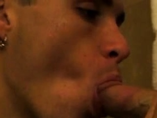 Twink homo boy rides major wang and offers a sloppy blowjob