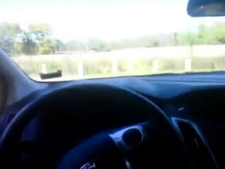 Bear in thigh higher nylons jerking off in the vehicle at the park