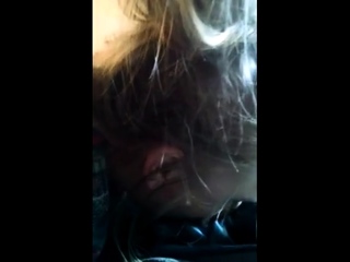 Blonde college girl offers a good blowjob