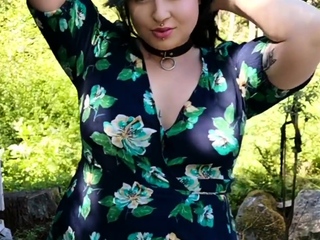 Hot brunette massive boobs toying pink pussy